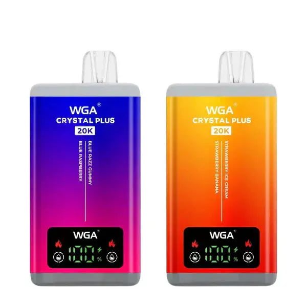 WGA Crystal Plus 20000 Puffs Dual Flavours box of 10