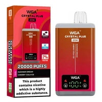 WGA Crystal Plus 20000 Puffs Dual Flavours box of 10